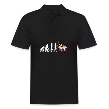 Cheese Curds Gravy Mix Canada Poutine - Polo Homme - noir - Devant - Kai (181cm)