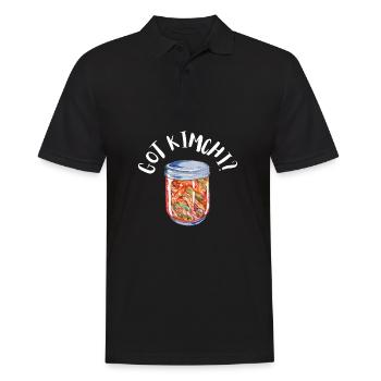 KBBQ Korean BBQ Kimchi Ramen - Men's Polo Shirt - black - Front - Kai (181cm)