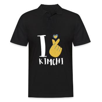 KBBQ Korean BBQ Kimchi Ramen - Men's Polo Shirt - black - Front - Kai (181cm)