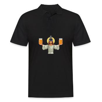 KBBQ Korean BBQ Kimchi Ramen - Men's Polo Shirt - black - Front - Kai (181cm)