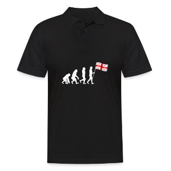 Georgian Flag - Men's Polo Shirt - black - Front - Kai (181cm)