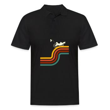 Recumbent Bike And Velomobil - Männer Poloshirt - Schwarz - Vorne - Kai (181cm)
