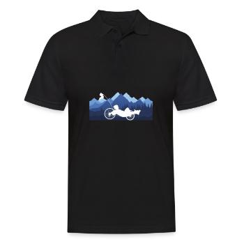 Recumbent Bike And Velomobil - Männer Poloshirt - Schwarz - Vorne - Kai (181cm)