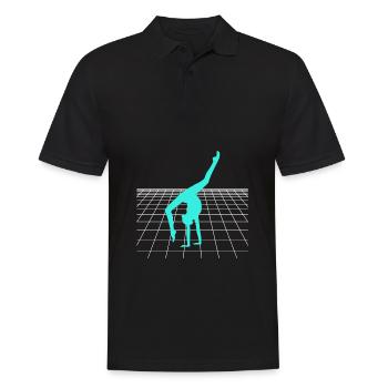 Cheerleader Tumbling Acrobat Cartwheel Mom - Männer Poloshirt - Schwarz - Vorne - Kai (181cm)