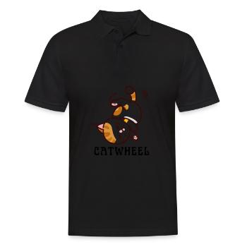 Cheerleader Tumbling Acrobat Cartwheel Mom - Männer Poloshirt - Schwarz - Vorne - Kai (181cm)