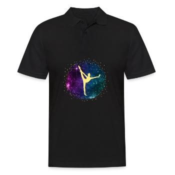 Cheerleader Tumbling Acrobat Cartwheel Mom - Männer Poloshirt - Schwarz - Vorne - Kai (181cm)