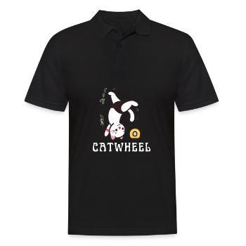 Cheerleader Tumbling Acrobat Cartwheel Mom - Männer Poloshirt - Schwarz - Vorne - Kai (181cm)