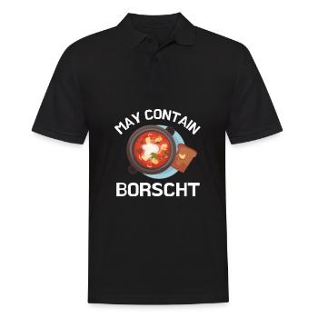 Bortsch Betterave Bortsch ukrainien - Polo Homme - noir - Devant - Kai (181cm)