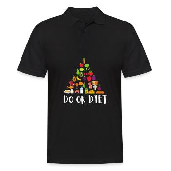 Nutritionniste holistique Mois national de la nutrition - Polo Homme - noir - Devant - Kai (181cm)