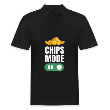 Juste une fille qui aime les croustilles - Polo Homme - noir - Devant - Kai (181cm)