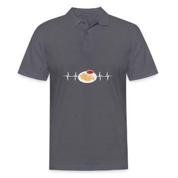 Raviolis grillés à St. Louis - Polo Homme - charbon - Devant - Nico (186cm)