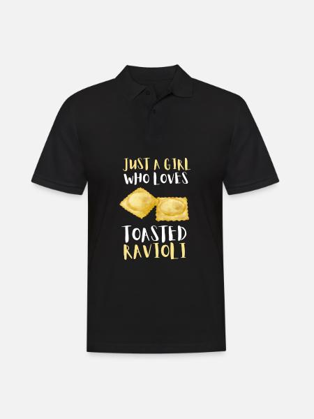 St. Louis Toasted Ravioli - Men's Polo Shirt - black
