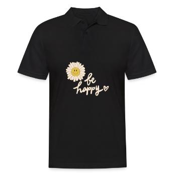International Day Of Happiness - Men's Polo Shirt - black - Front - Kai (181cm)
