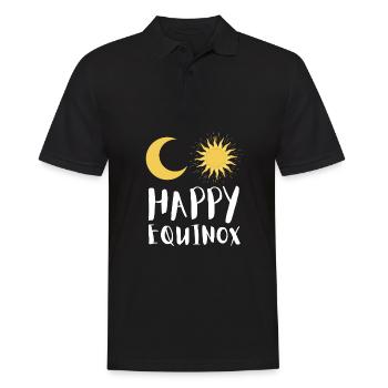 First Day Of Spring Equinox - Men's Polo Shirt - black - Front - Kai (181cm)