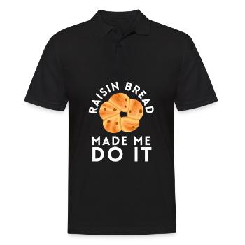 Cuisson du pain aux raisins secs - Polo Homme - noir - Devant - Kai (181cm)