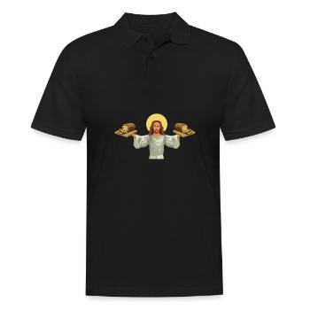 Cuisson du pain aux raisins secs - Polo Homme - noir - Devant - Kai (181cm)