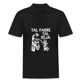Tal Padre Tal Hijo Motocross Moto Desporte - Männer Poloshirt - Schwarz - Vorne - Kai (181cm)