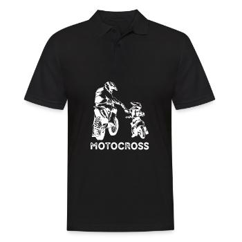 Tal Padre Tal Hijo Motocross Moto Desporte - Männer Poloshirt - Schwarz - Vorne - Kai (181cm)