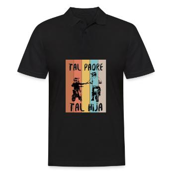 Tal Padre Tal Hijo Motocross Moto Desporte - Männer Poloshirt - Schwarz - Vorne - Kai (181cm)