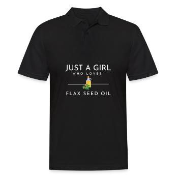Superfood Huile de lin - Polo Homme - noir - Devant - Kai (181cm)