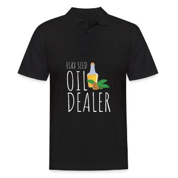 Superfood Huile de lin - Polo Homme - noir - Devant - Kai (181cm)