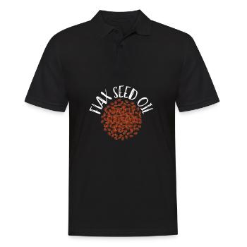 Superfood Huile de lin - Polo Homme - noir - Devant - Kai (181cm)