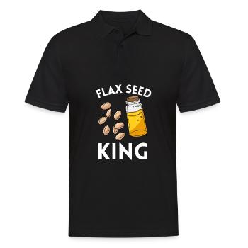 Superfood Huile de lin - Polo Homme - noir - Devant - Kai (181cm)