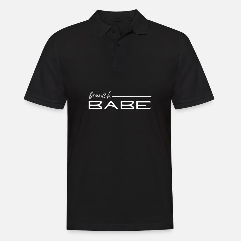 Babes Who Brunch Squat - Männer Poloshirt - Schwarz