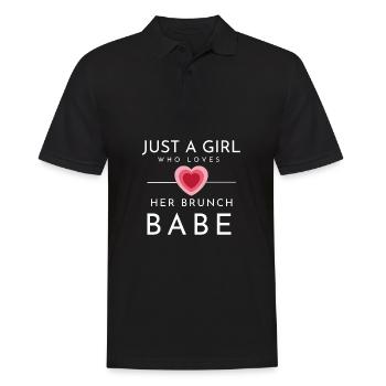 Babes Who Brunch Squat - Männer Poloshirt - Schwarz - Vorne - Kai (181cm)