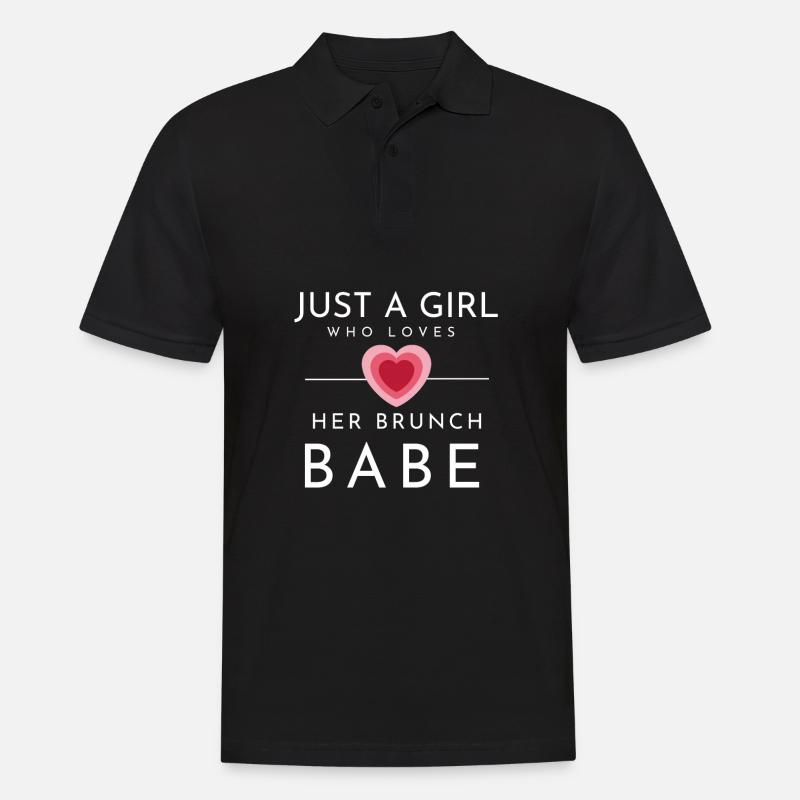 Babes Who Brunch Squat - Männer Poloshirt - Schwarz