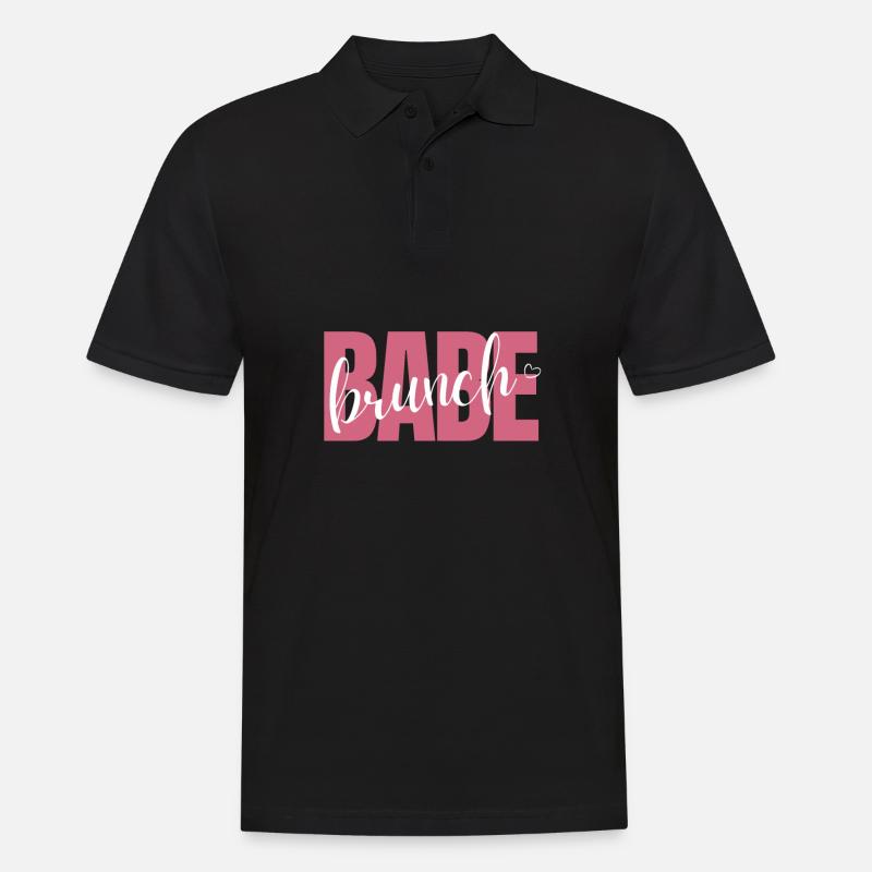 Babes Who Brunch Squat - Männer Poloshirt - Schwarz