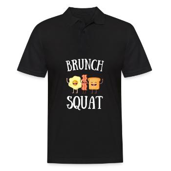 Babes Who Brunch Squat - Männer Poloshirt - Schwarz - Vorne - Kai (181cm)