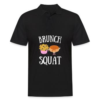 Babes Who Brunch Squat - Männer Poloshirt - Schwarz - Vorne - Kai (181cm)