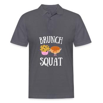 Babes Who Brunch Squat - Männer Poloshirt - Anthrazit - Vorne - Nico (186cm)