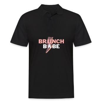 Babes Who Brunch Squat - Männer Poloshirt - Schwarz - Vorne - Kai (181cm)