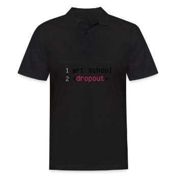Décrochage scolaire - Polo Homme - noir - Devant - Kai (181cm)