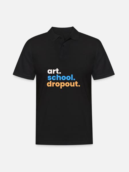 Art School Dropout - Men's Polo Shirt - black