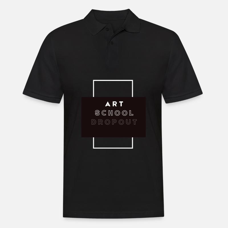 Art School Dropout - Männer Poloshirt - Schwarz