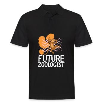 Future Zoologist Birthday Wildlife - Men's Polo Shirt - black - Front - Kai (181cm)