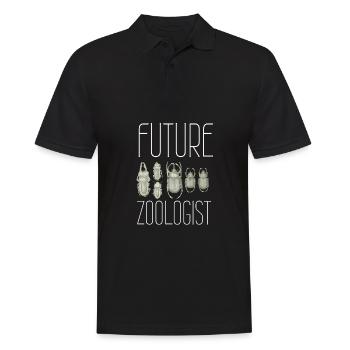 Future Zoologist Birthday Wildlife - Men's Polo Shirt - black - Front - Kai (181cm)