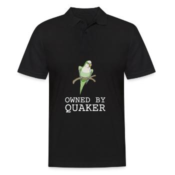 Blue Quaker Parrot Mom - Männer Poloshirt - Schwarz - Vorne - Kai (181cm)