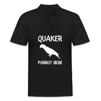 Blue Quaker Parrot Mom - Männer Poloshirt - Schwarz - Vorne - Kai (181cm)
