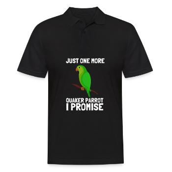 Blue Quaker Parrot Mom - Männer Poloshirt - Schwarz - Vorne - Kai (181cm)