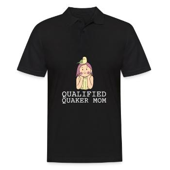 Blue Quaker Parrot Mom - Männer Poloshirt - Schwarz - Vorne - Kai (181cm)