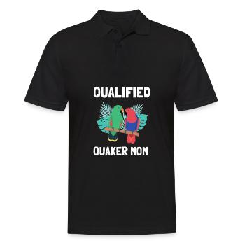 Blue Quaker Parrot Mom - Männer Poloshirt - Schwarz - Vorne - Kai (181cm)