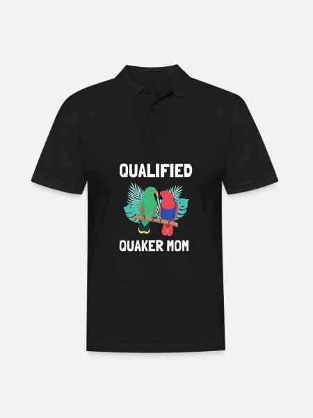 Blue Quaker Parrot Mom - Men's Polo Shirt - black