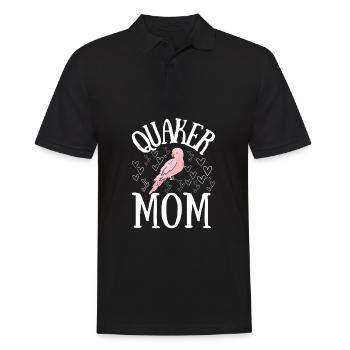 Blue Quaker Parrot Mom - Männer Poloshirt - Schwarz - Vorne - Kai (181cm)