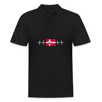 Kobenhavn Denmark Danish Kobenhaven Mermaid - Männer Poloshirt - Schwarz - Vorne - Kai (181cm)