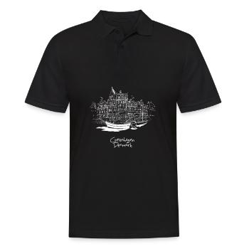 Kobenhavn Denmark Danish Kobenhaven Mermaid - Männer Poloshirt - Schwarz - Vorne - Kai (181cm)