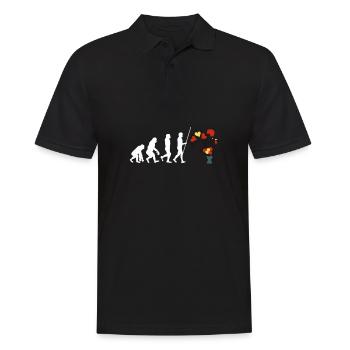 Galo De Barcelos Portuguese Rooster - Männer Poloshirt - Schwarz - Vorne - Kai (181cm)